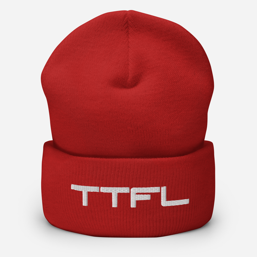 TTFL Speed Beanie Embroidered - White
